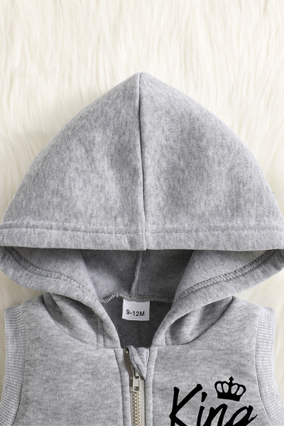 ADABEBEK Premium King Printed Vest Set 3-Piece Bottom Top Baby Set 24741