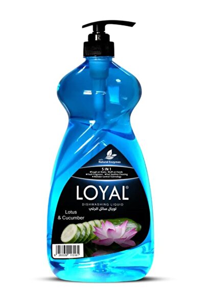 Loyal سائل غسيل الأطباق ٥ في ١ - برائحة اللوتس والخيار ١.٥ لتر