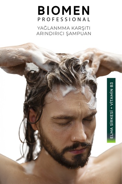 Biomen Professional Elma Sirkesi&vitamin B3 Yağlanma Karşıtı Arındırıcı Şampuan 1000 ml