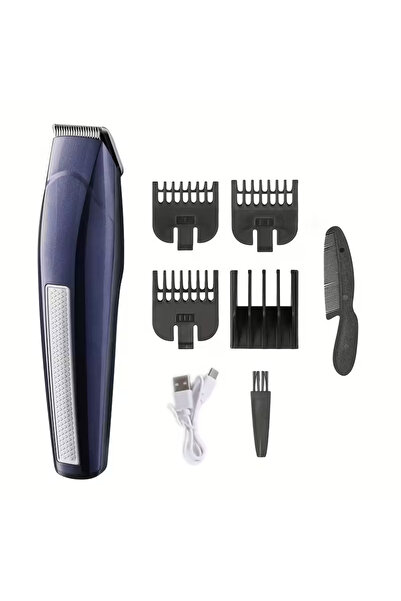 Primo Plus Men's electric shaver, low-noise hair and beard trimmer, complete home grooming kit