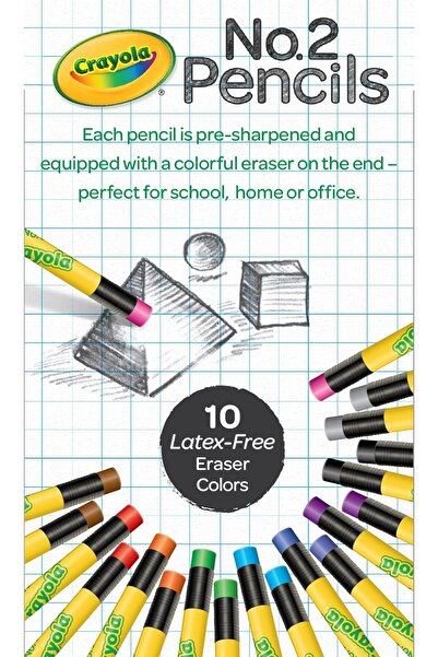 Crayola Number 2 Pencils, Classroom Supplies, 20 Count
