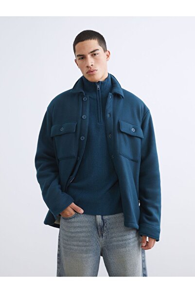 LC Waikiki سترة قميص رجالية بأكمام طويلة ومريحة من XSIDE