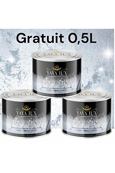 YaYa Color Promotional Package 1.5 Liters Luxury Decorative Paint – Argentina Silver