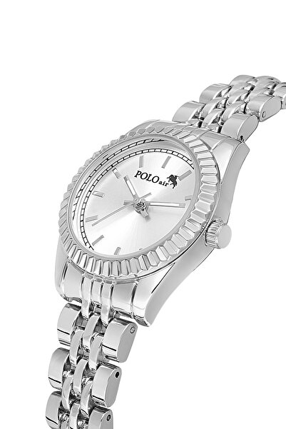 Polo Air ساعة يد رياضية كلاسيكية للنساء لون فضي PL-1562B2x