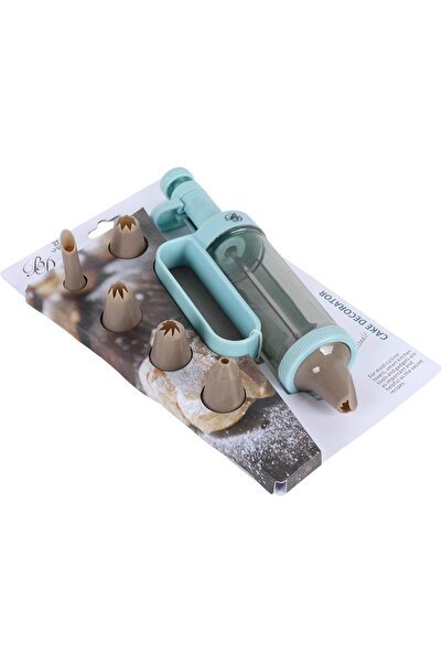 B&D Multi-Functional Cake Decorator Set, Mint Green, Professional Pastry Piping Tool with Decorative