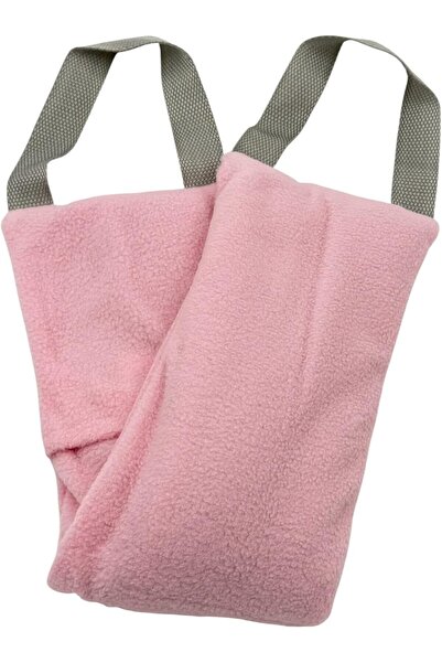 B&D Aromatherapy Comfort Wrap Heat Pack, Pink Velvet Neck Support with Gray Handles, Lavender-Scente