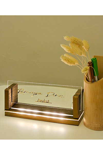 SARELATOLYE Kişiye Özel LED IŞIKLI Masaüstü İsimlik