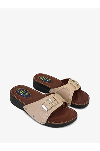 Wordex Hipokrat Hp450 Genuine Leather Hallux and Gel Heel Spur Slippers Bone Spur Daily Women's Slippers