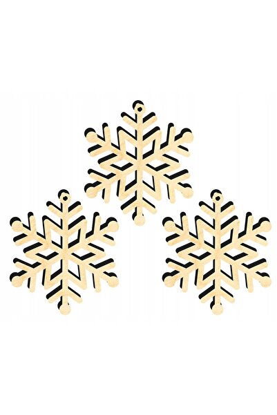 Other WOODEN CHRISTMAS TREE DECORATIONS Z17 3 pcs.