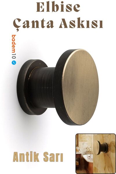 Badem10 Alex Antik Askı Portmanto Vestiyer Banyo Mutfak Askısı Askılık Duvar ...