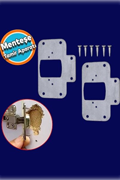 MH MiniHediye Dolap Kapak Taş Menteşe Tamir Sacı Pratik Onarım Kiti 6,5x9 Cm ...