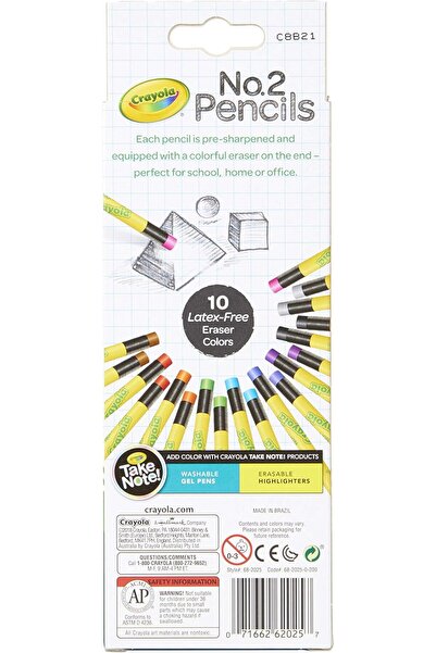 Crayola Number 2 Pencils, Classroom Supplies, 20 Count