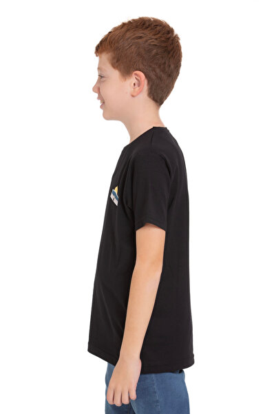 Zaytoon Unisex Children's Short Sleeve T-Shirt with Sahra Embroidery on the Side Color Kubbe