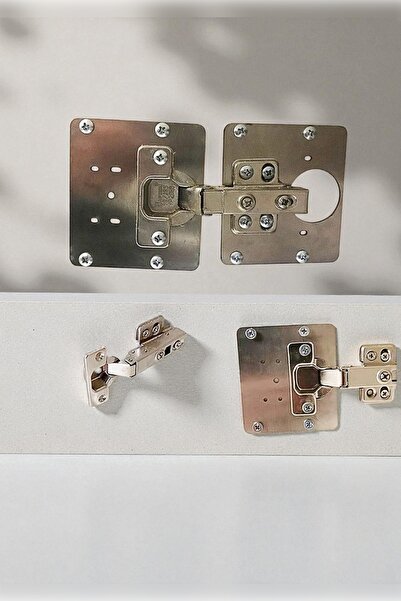 MH MiniHediye Cabinet Door Stone Hinge Repair Sheet Practical Repair Kit 6.5x9 Cm Slot Table 6 Pieces