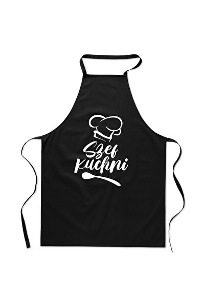 Other Cotton black APRON WITH PRINT kitchen CHEF grill Father's Day