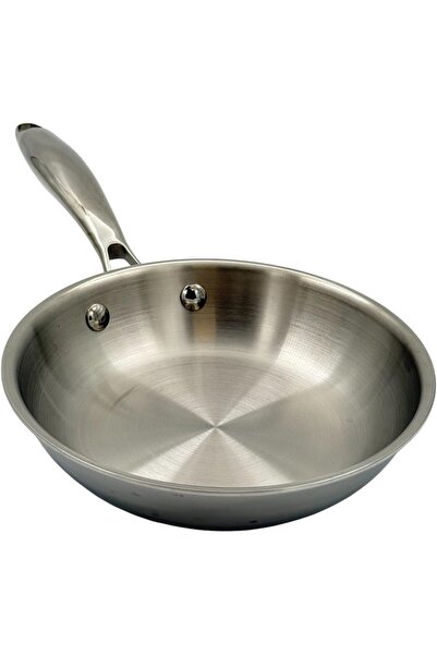 B&D Banddtools Professional Stainless Steel Frying Pan, 18 cm x 4.3 cm