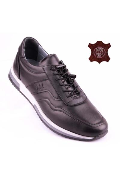 DETECTOR Men's Black Leather Comfortable Casual Premium Loafer Shoes Grion