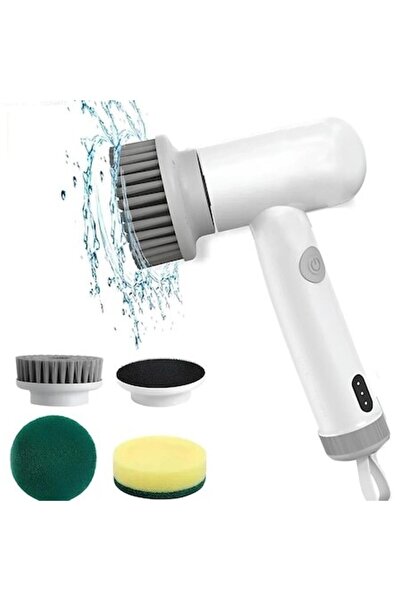 RESTEQ Q1 Electric Cleaning Brush, 3 Interchangeable Heads, IPX6, 115x180 mm