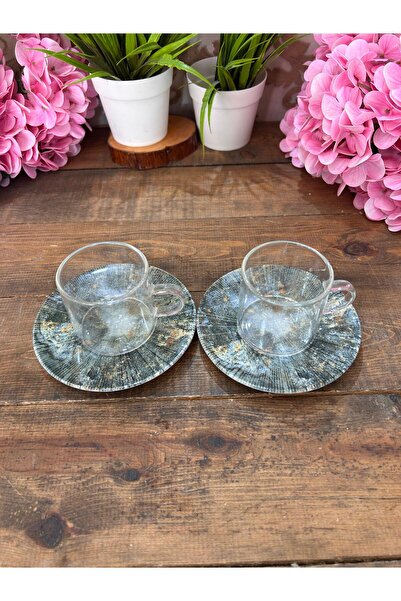 Bahar Home Tohana Ebrulu 2 Piece Cup Set