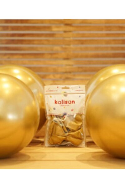 Kalisan 12'' 30 Cm Krom Balon 50 Adet Gold
