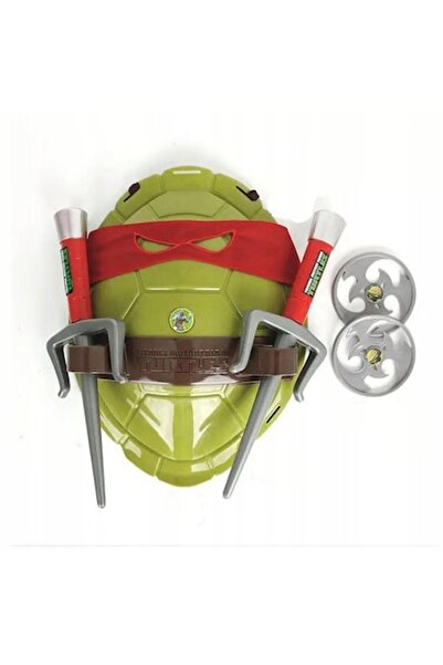 RESTEQ Set interactiv Țestoasele Ninja Raphael (trident, bandană, shuriken, carapace) 37x28cm