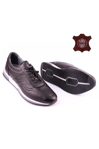 DETECTOR Men's Black Leather Comfortable Casual Premium Loafer Shoes Grion