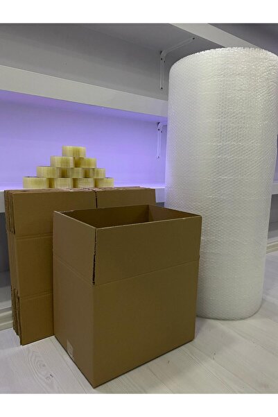 e Erta Çift Oluklu Koli, Kutu, Boş Karton 40x30x30 Küçük Boy 3'Lü Adet