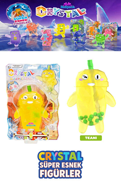 hediyecik Crystal Esnek Uzayan Figür Bubble Tea Boba Pals Stretch Serisi Figü...