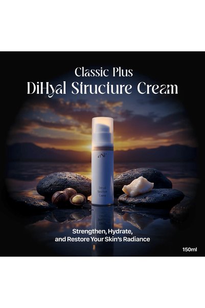 CNC Cosmetic CNC DiHyal Structure Creme 150ml Anti-Aging Firming Cream for Hydration, Elasticity & Fine Line Care