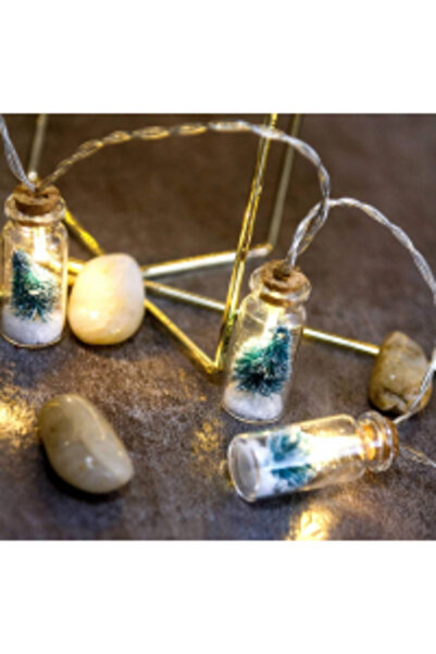 OEM 1+1 GRATUIT - Ghirlandă cu lumini LED în formă de borcan cu copăcei, scoi...