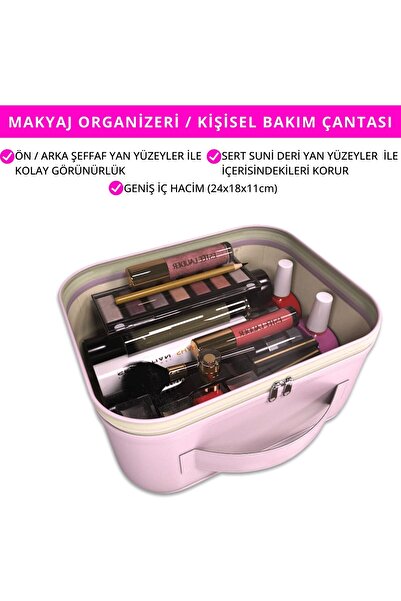 Palwin Makyaj Çantası – Kişisel Bakım Kozmetik Seyahat Düzenleyici, Aksesuar ...
