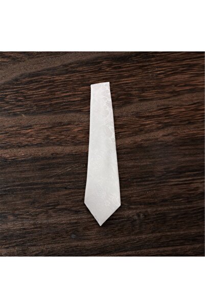 Ebrar Çeyiz Jacquard Ecru Stylish Tie