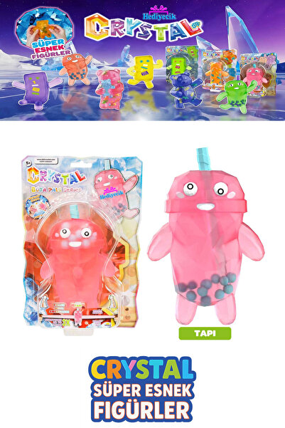 hediyecik شخصية كريستال المرنة القابلة للتمدد من سلسلة Bubble Tea Boba Pals، ...