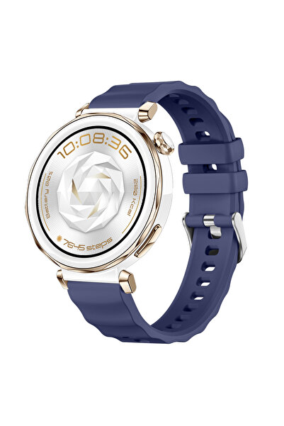 Sneezy حزام ساعة ذكية رياضي من السيليكون مع إبزيم معدني مرن متوافق مع ساعة هو...