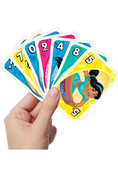Mattel Games UNO Disney Princesses Matching Card Game, 112 Cards for Players 7 Years Old & Up