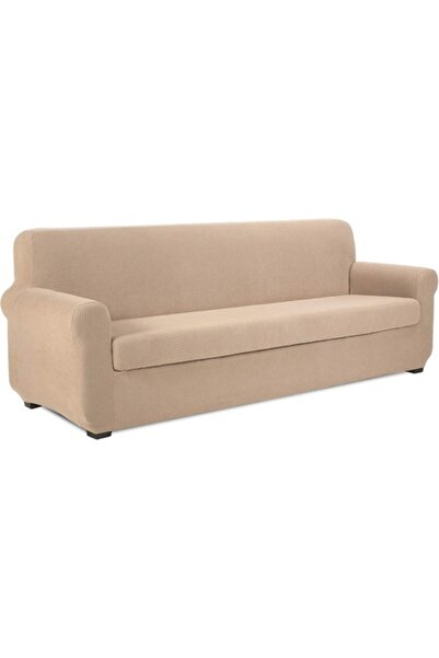 OEM Stretch Sofa Cover for 4-seater + Pillow Cover, Two-piece Design, Multicolor, Universal Size