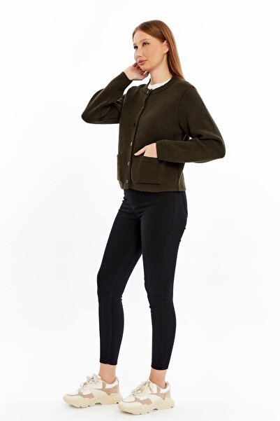 Maison La Femme Women's Buttoned Knitwear Cardigan