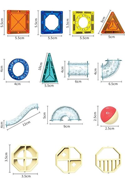 lil munchkins - 139 Pieces Colorful Magnetic Pipeline Building Block Set