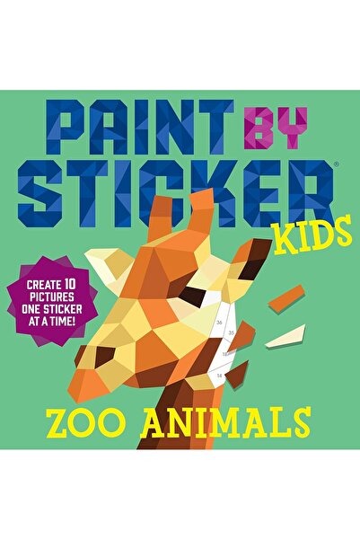 Generic Paint By Sticker Kids: Zoo Animals: Create 10 Pictures One Sticker At A Time!