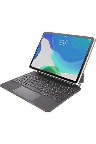 Rii HL128 Case & Spanish QWERTY Keyboard for iPad Pro 10.9/11, 7-Color Backlight, Magnetic, Touchpad