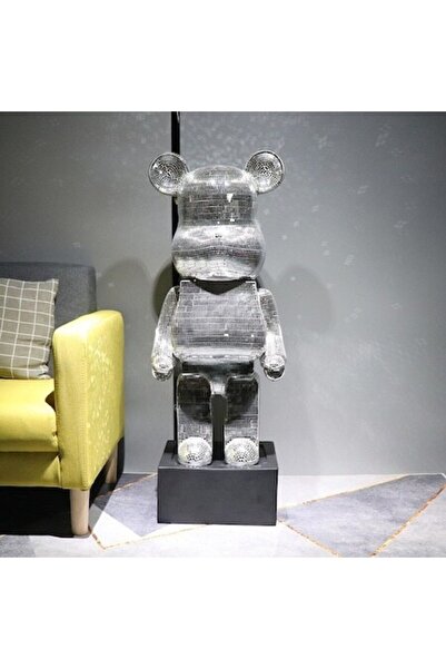OEM Bearbrick Supreme Figure 155 cm, Silver, Modern Design