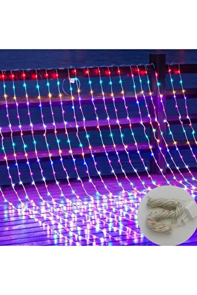 QYY Christmas Installation 4x3m Curtain Model with 378 Multicolor LEDs, Interconnectable