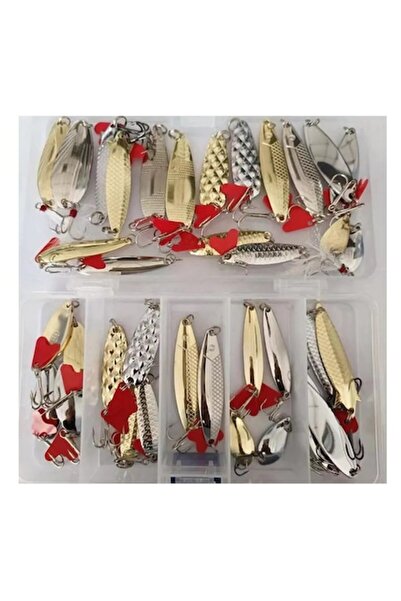 RESTEQ Set de pescuit, RESTEQ, spinnerbait 36 ​​piese, 17x9x3 cm, multicolor