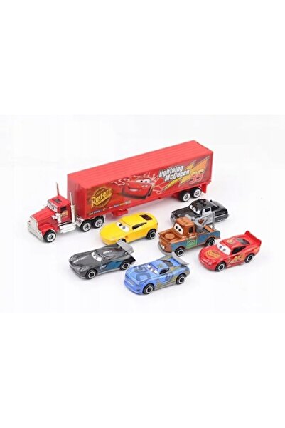 RESTEQ Set of 7 Toy Cars, Plastic, Multicolor