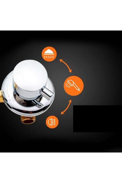 OEM AFUDER Shower Mixer, chrome handles, limescale-resistant, brass