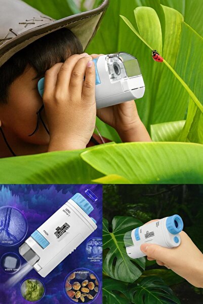 ATLT ATLANTİS LED IŞIKLI TAŞINABİLİR MİKROSKOP 80x200 BÜYÜTME MİNİK CİHAZLA B...