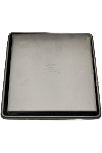 Generic Elegant Metal Tile Drain with Italian Trap - 15×15 cm