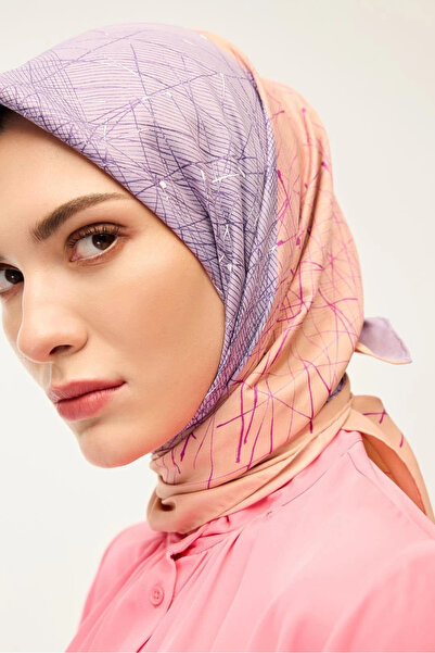 BUATLY Vega ti̇vi̇l silk scarf - pink