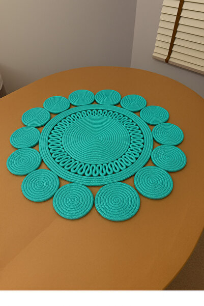 MaVaux Covoraș rotund din iută Tadpole 60x60