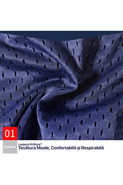 PriStyle Set of 6 Men's or Boys' Briefs, Quick Drying and Strong Ventilation, Black, PriStyle®